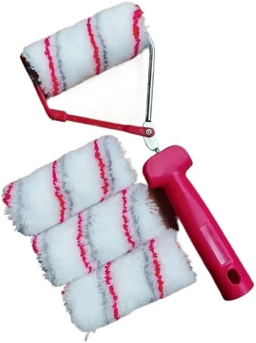 Miniatura 10 de Kit de Rodillos de Pintura Pinceles De Pared De 4 Pulgadas, Herramienta De Pintura Decorativa, Rodillo De Pintura Multifuncional, Rodillo De Tambor