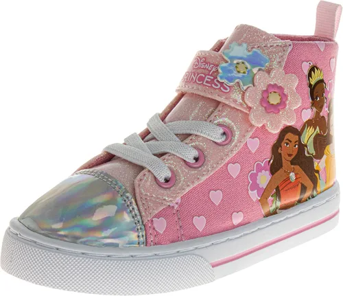 Minnie Mouse Frozen Encanto - Tenis casuales de lona para niños y niñas Anna Elsa Maribel (tallas 6-12 para niños pequeños - niño pequeño)