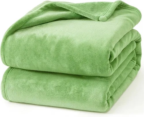 Miniatura 45 de Hansleep Manta de forro polar para sofá beige, súper suave manta de franela esponjosa y acogedora para todas las estaciones, beige, manta de 50x60