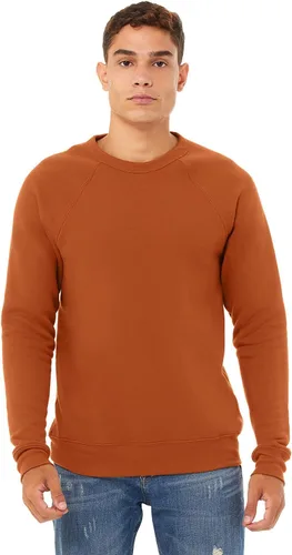 Miniatura 46 de Bella Canvas Sudadera de forro polar de esponja con cuello redondo (3901), Gris oscuro (Dark Grey Marble Fleck), M