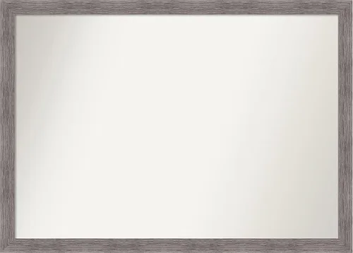 Miniatura 261 de Amanti Art Espejo de baño gris para sobre el fregadero, 31 x 48 pulgadas, espejo de tocador rectangular estrecho de color gris, marco de madera