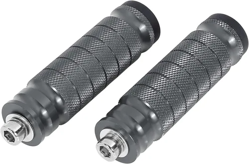 Miniatura 9 de F Fierce Cycle 1 par de reposapiés de aluminio de 6 mm para motocicleta, conjunto trasero, reposapiés, estribo, reposapiés para moto, tono plateado