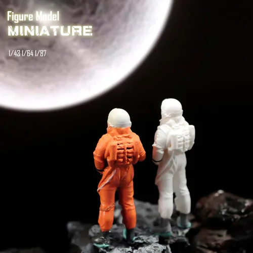 Miniatura 8 de Figura de miniatura a escala 1:43 pintada a mano de personas diminutas de resina, figuras de diorama de acción para automóviles, vehículos