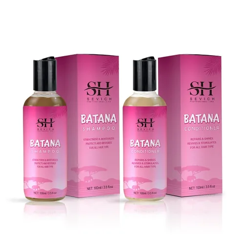 SEVICH Batana Oil Champú y acondicionador – Juego de 2 piezas de 3.5 onzas líquidas para el cuidado del cabello, repara el cabello dañado y nutre el