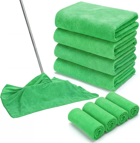 Miniatura 10 de SmoothNovelty 10 piezas de paño de limpieza de microfibra extra grande de 30" x 20" toalla de microfibra grande para piso reutilizable lavable sin