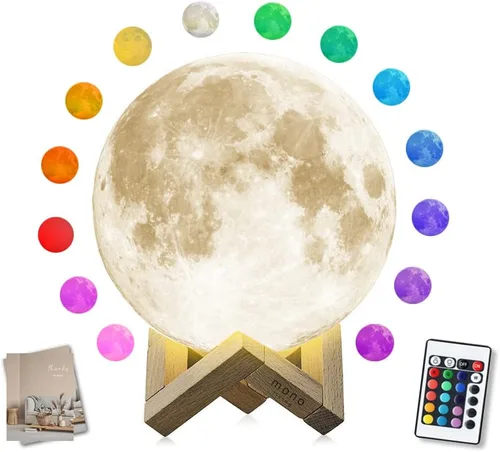 Miniatura 6 de Lámpara de luna, luz de luna, decoraciones de luna, lámpara fresca, lámparas de luna para adultos, decoración para niños, Acción de Gracias