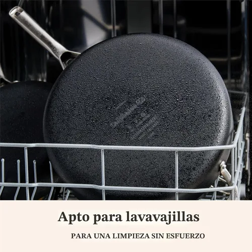 Miniatura 3 de Calphalon® - Sartén para saltear de 5 cuartos de galón, antiadherente y anodizada con tapa