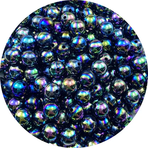 Miniatura 16 de 400 piezas cuentas de perla de 8mm AB cuentas de plástico brillantes y coloridas cuentas espaciadoras sueltas para hacer joyas, aretes, pulseras