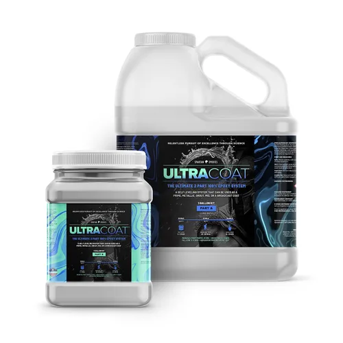 Sistema de revestimiento epoxi industrial de bajo contenido de COV ULTRACOAT Spartan Epoxies de Fierce Brands para pisos, opciones metálicas,