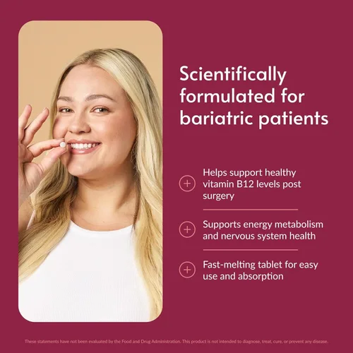 Miniatura 2 de Bariatric Advantage SpeedyMelts Vitamina B12-1000 mcg - para pacientes de cirugía bariátrica - Fórmula de disolución rápida y de gran sabor