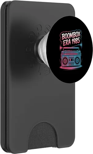 Miniatura 8 de Vintage Boombox Era 1985 Retro 80s Music Lover PopSockets Adhesive PopGrip
