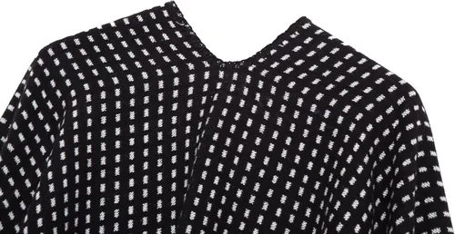 Miniatura 70 de Urban CoCo Poncho de colores para mujer, chal con frente abierto, color en bloques