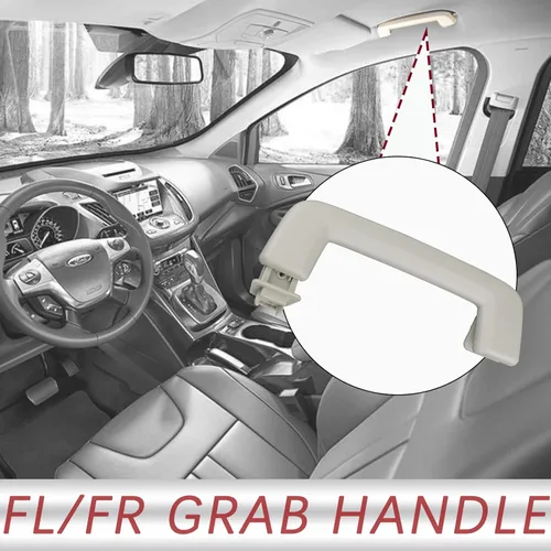Miniatura 2 de TQPONLY Agarraderas de Agarre Interiores Compatibles con Accesorios Ford Escape 2013-2019 Lado Delantero Reemplaza 7S7Z-5831406-AA Manija