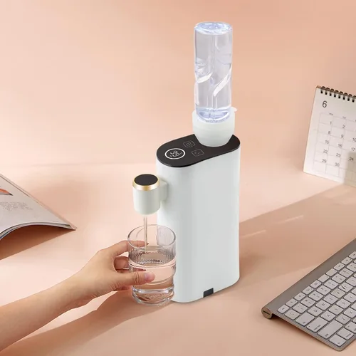 Miniatura 7 de Dispensador de agua caliente instantáneo, dispensador de agua mineral/embotellada, 5 opciones de temperatura, calentador de agua portátil de 1500 W