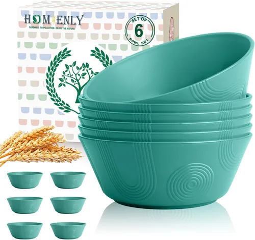 Miniatura 10 de Homienly Juego de 6 tazas de paja de trigo, tazas de salsa irrompibles de 4.5 onzas y tazas de salsa, tazas de condimento para tazas de charcutería