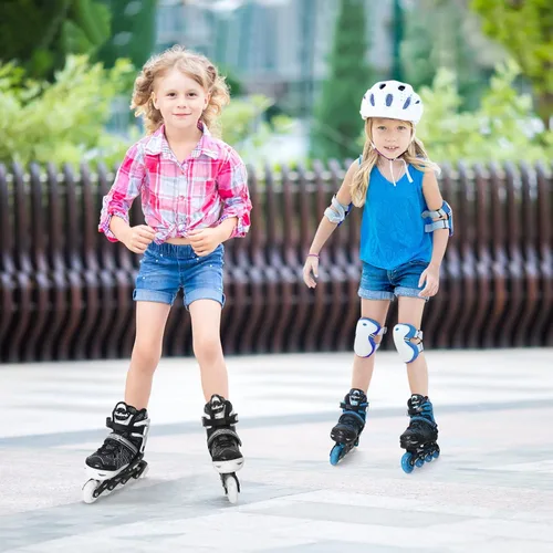 Miniatura 4 de MammyGol Patines en línea para niños y niñas Patines ajustables con ruedas iluminadoras Patines para principiantes