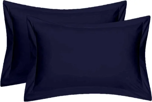 Miniatura 48 de Juego de 2 fundas de almohada estándar de 600 hilos, 100% algodón egipcio, con cierre de sobre, tamaño estándar de 20 x 26 pulgadas, fundas