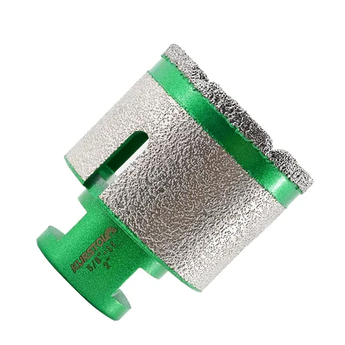 Miniatura 7 de Broca de núcleo de diamante – Broca de fresado de dedo de diamante de diámetro 1-3/8 pulgadas X5/8-11 rosca para agrandar dar forma bisel redondo