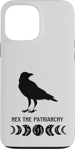 Funda para iPhone 13 Pro Max Hex The Patriarcchy Moon Phase Witch Wicca Goth y Pagan