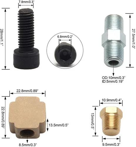 Miniatura 5 de Turbo cargador aceite drenaje retorno línea de alimentación de aceite kit completo apto para T3 T4 GT35 T70 T66
