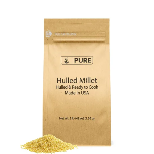 Pure Original Ingredients Mijo descascarado (3 lb) de grano entero, descascarado y listo para cocinar, sustituto saludable del arroz