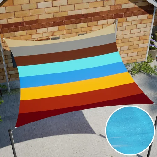 Miniatura 8 de Royal Shade Toldo Vela Solar Cuadrado Impermeable Gris de 14' x 14', Toldo Vela Solar UPF50+ 98% Bloqueo UV y Resistente al Agua rsTADS14, Patio