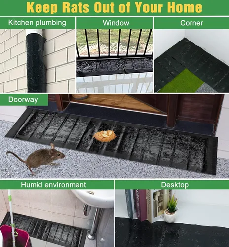 Miniatura 2 de Paquete de 6 trampas adhesivas para ratones, súper grandes de 47.2 x 11 pulgadas, trampas de pegamento para ratones y ratas, trampas para interiores