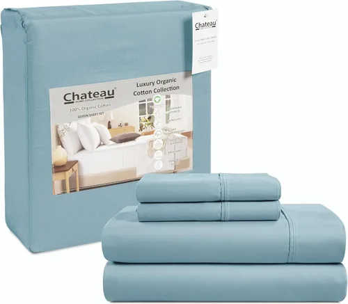 Miniatura 17 de Sábanas Twin XL 100% Algodón Para Cama Twin, Juegos de Sábanas Bajeras y Fundas de Almohada Totalmente Elásticas, Resistentes a la Decoloración