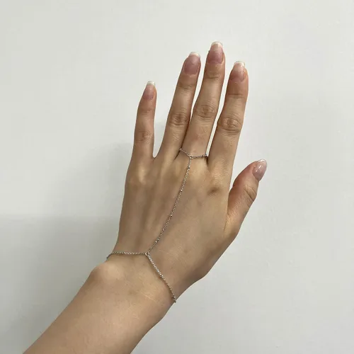 Miniatura 148 de Pulsera de plata de ley 925 para mujer, pulsera de mano para mujer, pulseras esclavas de 7 a 9 pulgadas ajustable