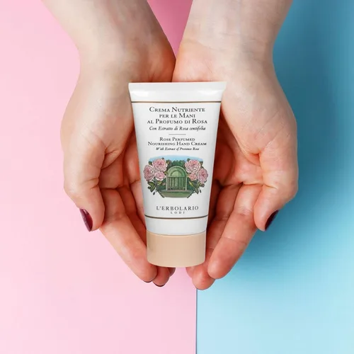 Miniatura 5 de L'Erbolario Rose - Crema de manos nutritiva perfumada, loción hidratante de manos para mujeres y hombres con aceite de girasol, para manos secas