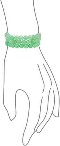 Miniatura 43 de Bling Jewelry Juego de 3 pulseras elásticas unisex apilables con cuentas redondas de 0.315 pulgadas para mujeres, adolescentes y hombres, multihebra