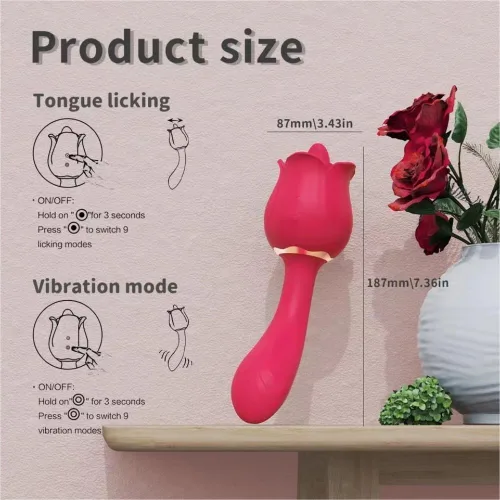 Miniatura 5 de Vibrador de juguete rosa para mujeres, lamer el clítoris, vibradores de punto G para mujeres, consolador de pezón de clítoris, estimulador
