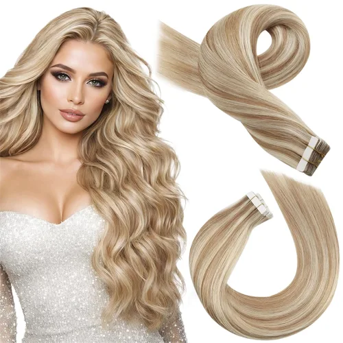 Miniatura 37 de Moresoo Extensiones de cabello humano real con cinta adhesiva, sin costuras, #1 negro azabache, 20 piezas, 1.76 oz (50 g), 24 pulgadas