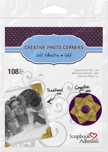 Miniatura 10 de SCRAPBOOK ADHESIVES BY 3L - Esquinas autoadhesivas de papel fotográfico, color blanco, paquete de 108