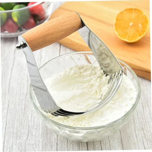 Miniatura 9 de Cortador de masa de acero inoxidable, licuadora de pastelería, herramienta de horneado manual para masa y mantequilla fría, utensilio de cocina