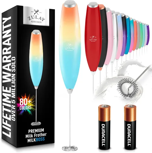 Miniatura 81 de Zulay Kitchen - Batidor eléctrico de mano para café, lattes, capuchinos, matcha y chocolate caliente, mezclador portátil para bebidas, accesorio