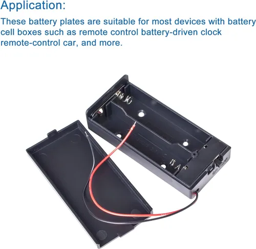 Miniatura 2 de DMiotech 50 pares de resortes de batería de 0.444 in x 0.453 in de repuesto de placa de contacto AA positivo a negativo niquelado para control remoto
