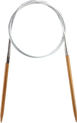 Miniatura 10 de Weabetfu - Aguja de tejer circular de bambú, longitud de 32 pulgadas para proyectos de tejido creativo hecho a mano, DIY y cualquier tipo de hilo