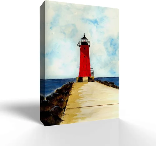 Miniatura 27 de wall26 Lienzo decorativo para pared de faro, decoración de pared del hogar, para dormitorio, sala de estar, pinturas en lienzo con marco, 16 x 24