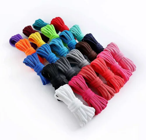 Miniatura 7 de VSUDO 2 pares de cordones ovalados para tenis, tenis de béisbol, tenis deportivos atléticos, para hombres o mujeres
