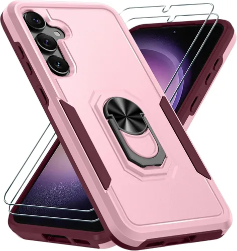 Miniatura 15 de Funda compatible con Samsung Galaxy S22 con protector de pantalla [no para S22+], resistente a prueba de golpes, funda de teléfono de cuerpo Verde