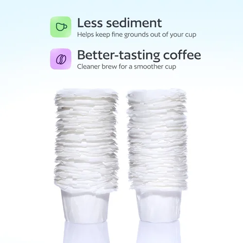 Miniatura 6 de 100 filtros desechables K Cup para Keurig reutilizables K, forros de papel de café para cápsulas recargables, café más suave, menos sedimentos