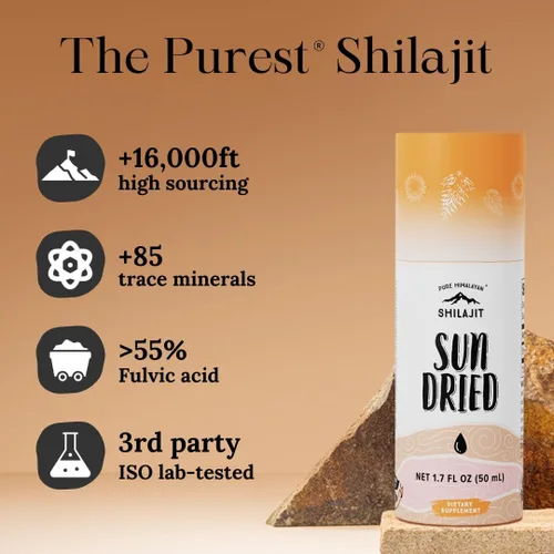 Miniatura 4 de Pure Himalayan Shilajit 100% puro Shilajit natural grado A potencia máxima 85+ oligominerales y ácido fúlvico Probado en laboratorio Gotas