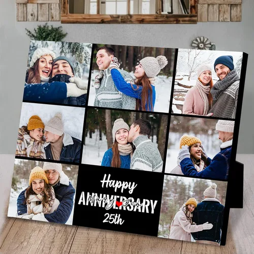 Miniatura 3 de Marcos de fotos personalizados con texto en inglés "I Love You" para parejas, regalos de boda personalizados para parejas, regalos de cumpleaños