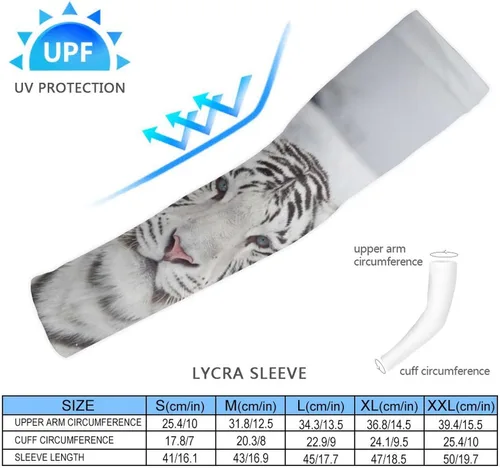 Miniatura 2 de Mangas de compresión de seda de hielo transpirables para hombres y mujeres, mangas de compresión de seda de hielo con protección solar UV