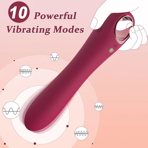 Miniatura 2 de Sex Toys - Consolador vibrador de punto G - Tuitionua - Juguetes de silicona ultrasuave para adultos con 10 modos de vibración, vibradores juguete