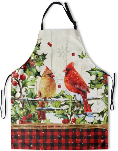 Miniatura 31 de Delantal resistente a las manchas con cuello ajustable y bolsillos para adultos unisex, mujeres, hombres, chef, horneado, cocina, barbacoa, parrilla