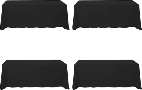 Miniatura 189 de BRILLMAX 6 Pack de Manteles Azul Marino para Mesas Rectangulares de 8 Pies 90 x 156 Pulgadas - 8 pies Mantel Rectangular a Granel de Lino