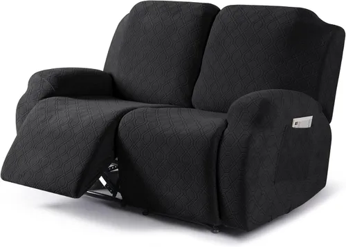 Miniatura 14 de VANSOFY Funda para silla reclinable, 3 piezas elásticas para silla reclinable, funda suave para silla reclinable, protector de muebles para perros