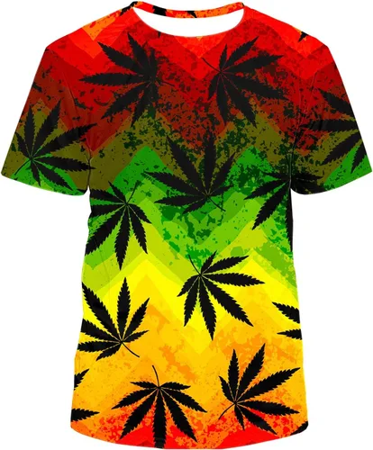 Gauekay Camisas unisex para hombres y mujeres, novedosas camisetas estampadas en 3D, cuello redondo, manga corta, camisetas gráficas